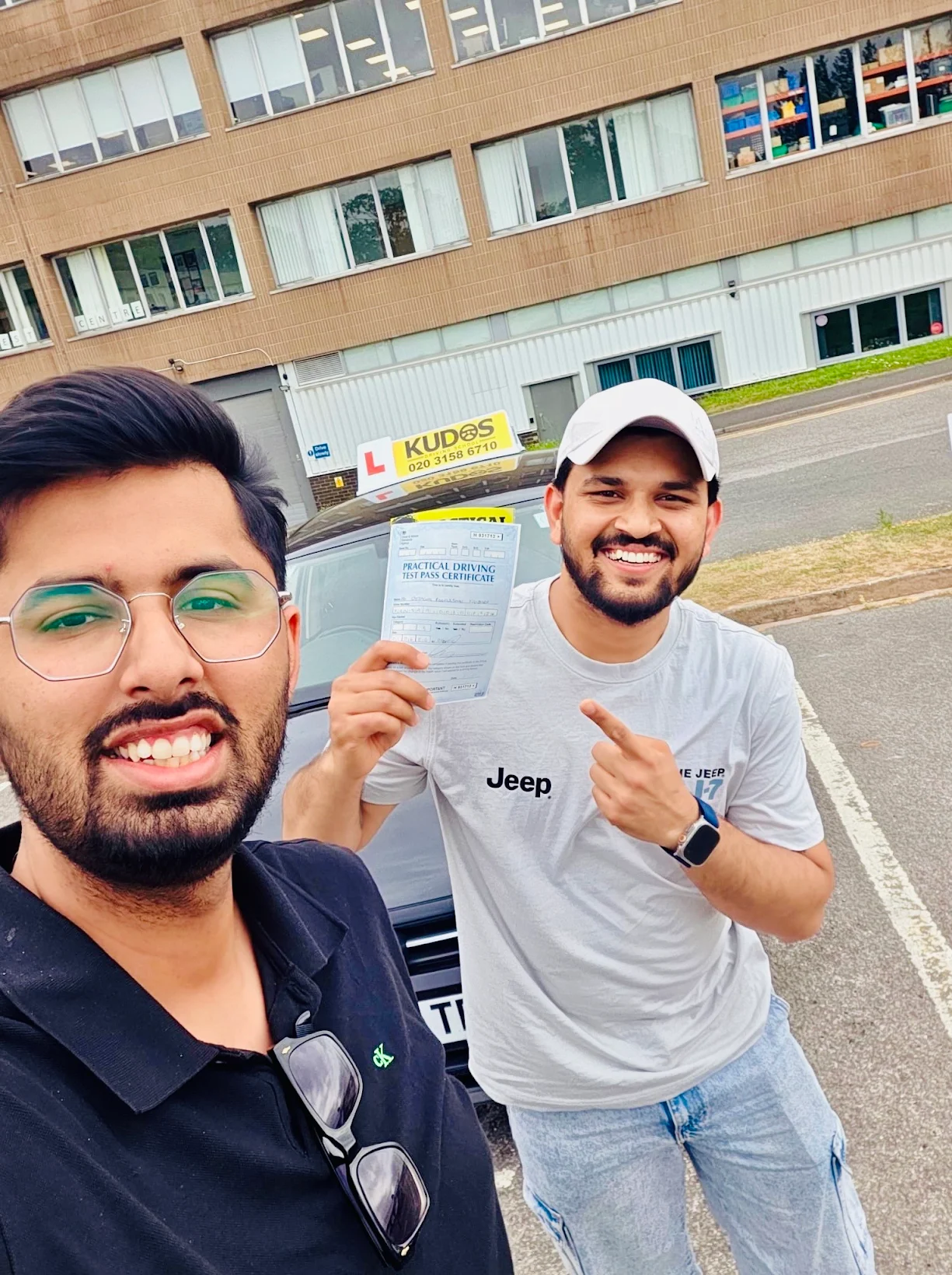Kudos Driving School student passing their driving test near South Yardley